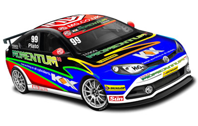 Artist's impression of how the new MG6 GT race car might look