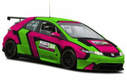 Artist's impression of how Gilham's Honda Civic may look