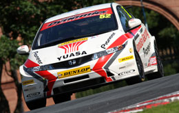 Gordon Shedden's 2011 Honda Civic, now acquired by Tony Gilham