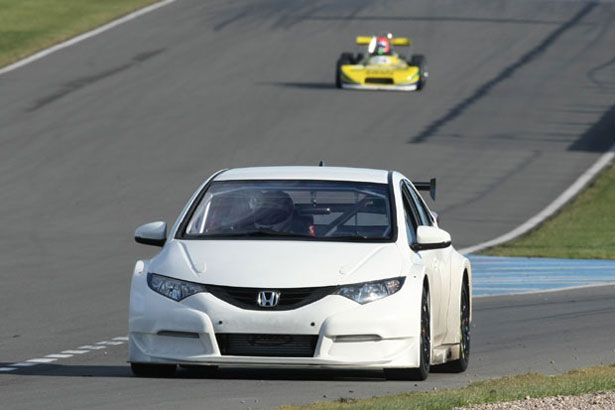 Testing the new Honda Civic at Donington - Picture by Paul Davies / MJP Media