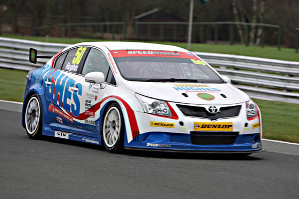 Tony Hughes testing the Speedworks Toyota Avensis