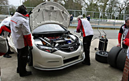 Honda Racing Team working hard on the new car