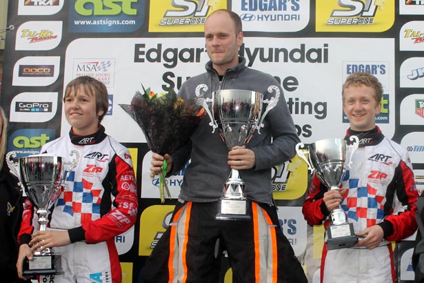 Ricky Collard (pictured right) collecting more silverware for the family trophy cabinet