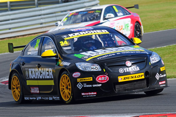 Tony Gilham at the wheel of the Vauxhall Insignia VXR-R