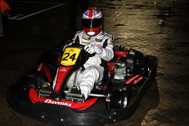 Dave Newsham enjoying the karting at Daytona