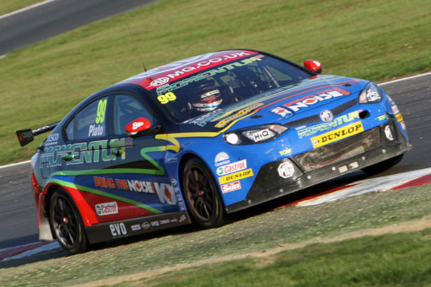 Jason Plato on his way to victory in race 3
