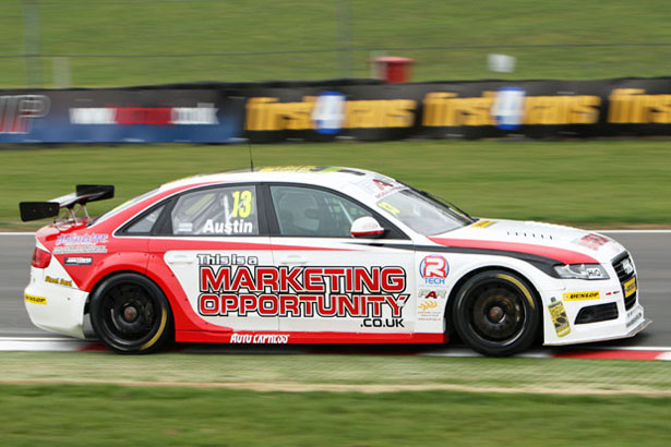 Rob Austin going well in practice at Brands Hatch
