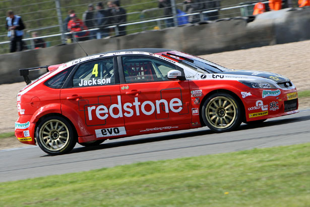 Mat Jackson on his way to winning the third race