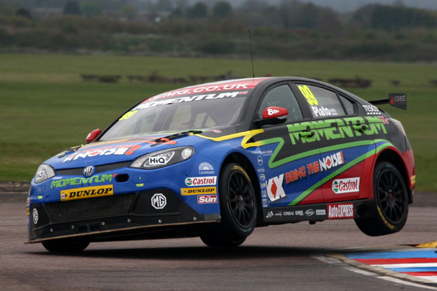 Jason Plato qualified 2nd before suffering a major crash in his MG6
