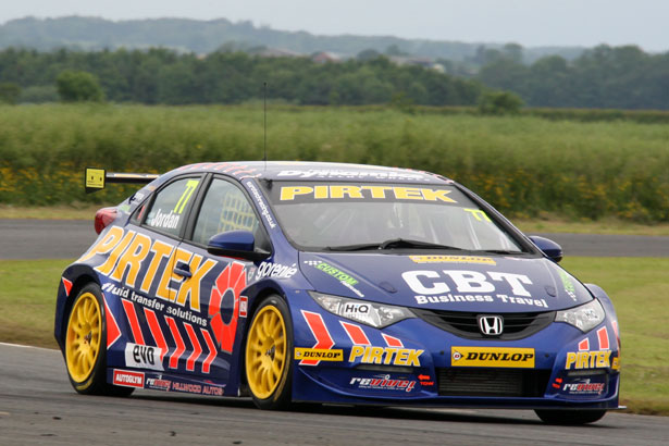 Andrew Jordan qualified 2nd in a Honda Civic 1-2-3 lockout
