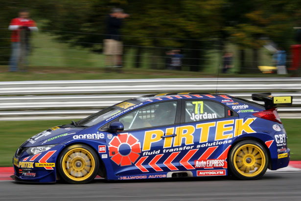 Andrew Jordan in the Pirtek Racing Honda Civic qualified 2nd