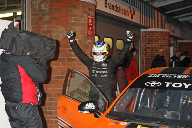 Frank Wrathall takes his maiden BTCC victory in race three