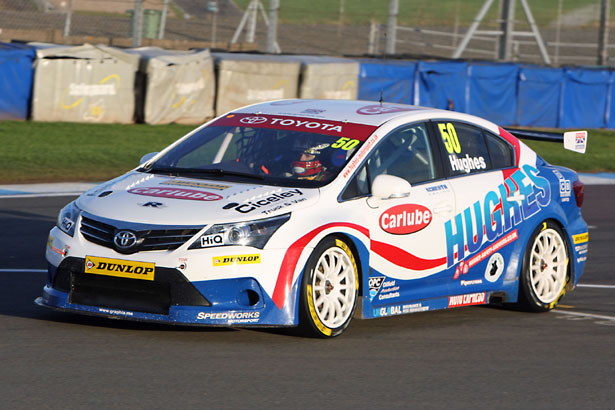 Newsham testing in Tony Hughes' 2012 NGTC Toyota Avensis