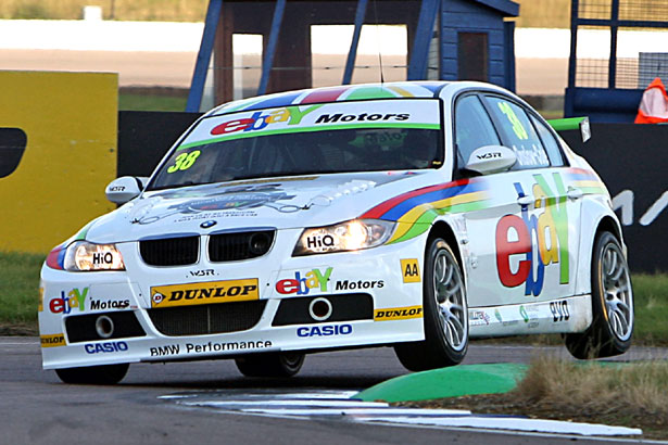 Tom Onslow-Cole at the wheel of the 2012 WSR eBay Motors BMW 320si