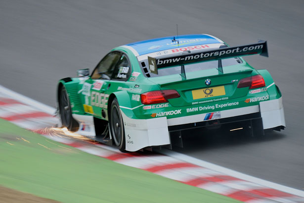 Augusto Farfus had his BMW on the limit in the second practice session