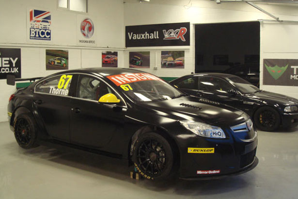 To the Batmobile!: The new BTCC Vauxhall Insignia - before the paint job