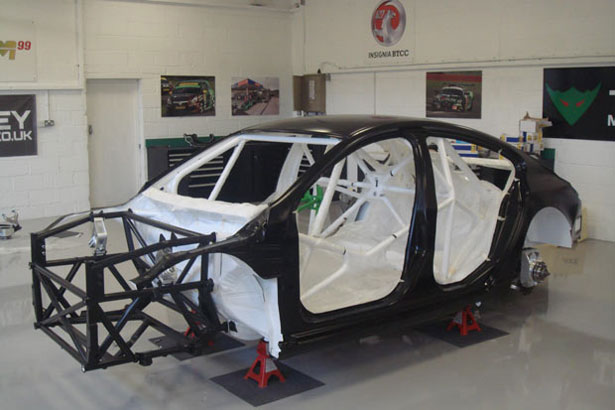 Taking shape: The Thorney Motorsport Vauxhall Insignia before the NGTC refit