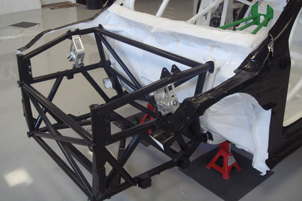 The front sub-frame, which will eventually house the Insignia's all-important engine