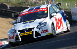 Tom Chilton in his 2011 BTCC Team Aon Ford Focus