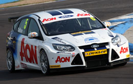 Tom Chilton in the 2011 BTCC Team Aon Ford Focus