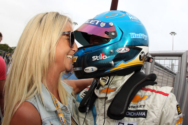 2012 WTCC champion Rob Huff with wife Jazz