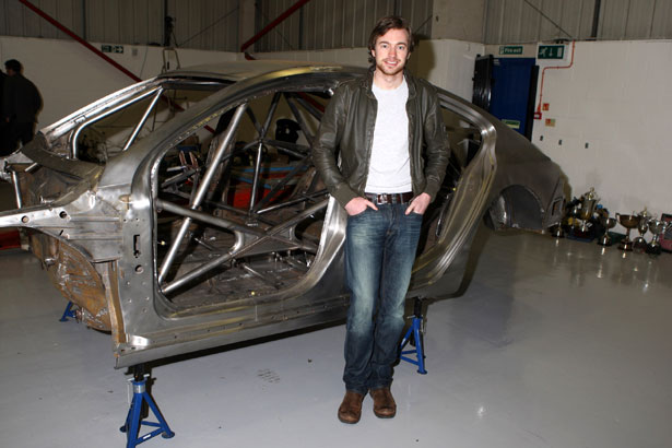 James Cole with the Vauxhall Insignia in the early stages of preparation