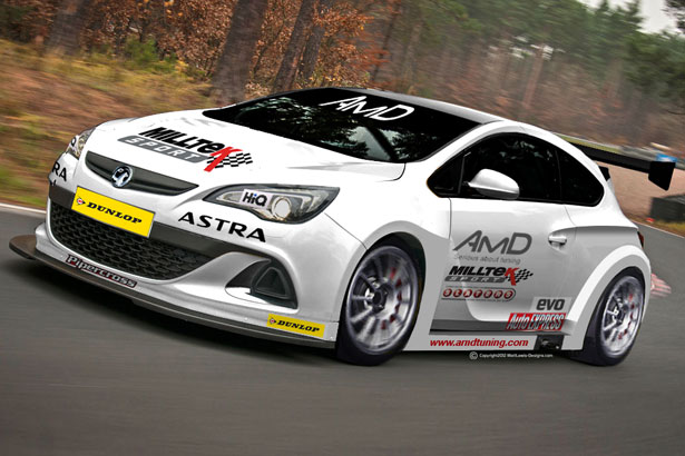 An artist's impression of the AmDTuning.com Vauxhall Astra