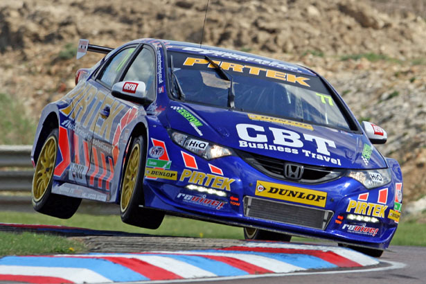 Andrew Jordan pushing his Dunlop Sport Maxx tyres to the limit
