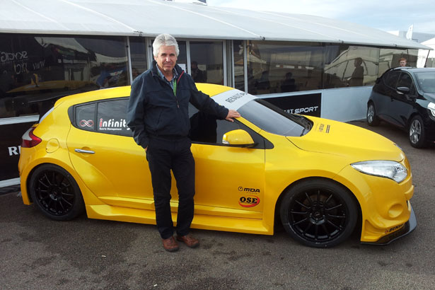 Philip Morgan with the Renault Megane