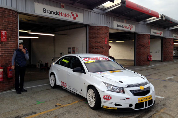 Jake Giddings testing at Brands Hatch