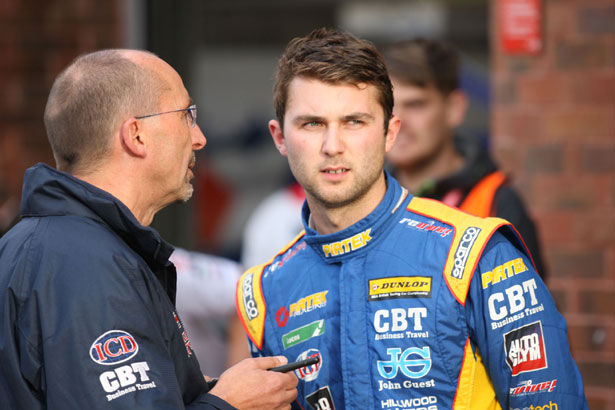 Andrew Jordan with Pirtek Racing team boss and dad Mike