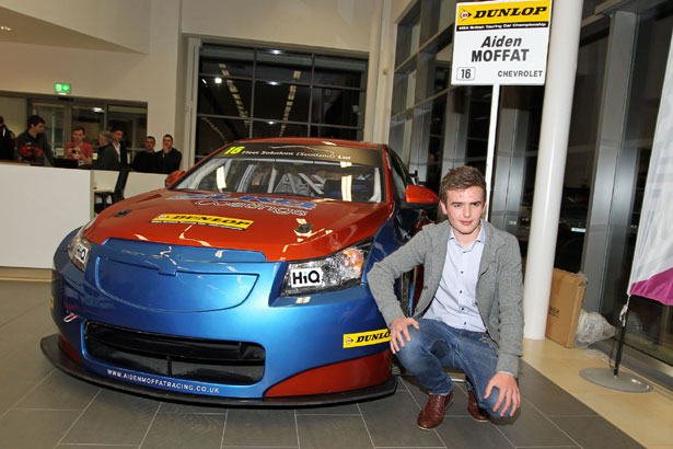 Aiden Moffat with his NGTC Chevrolet Cruze