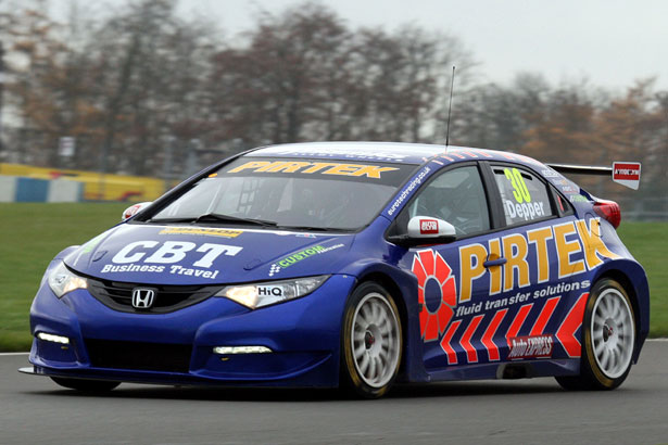 Martin Depper testing at Donington Park (picture Paul Davies/MJP)