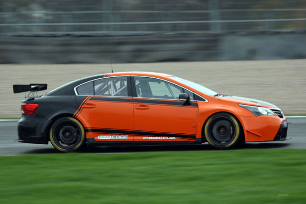 James Cole shaking down the Toyota Avensis (picture Paul Davies/MJP)