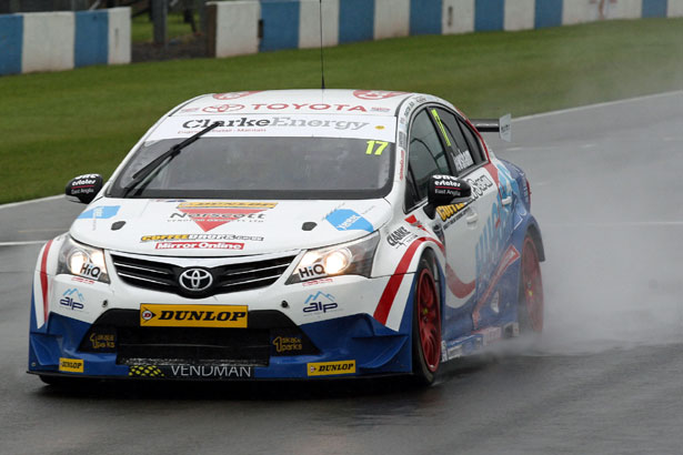 Testing in the wet at Donington Park