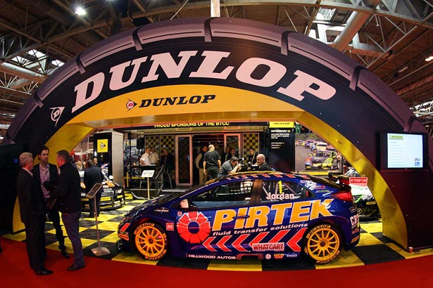 The Dunlop BTCC stand at this year's Autosport International show