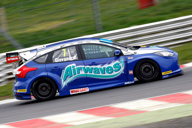 Fabrizio Giovanardi testing his Airwaves Racing Ford Focus