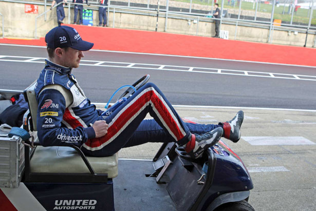 James Cole chilling out at Brands Hatch