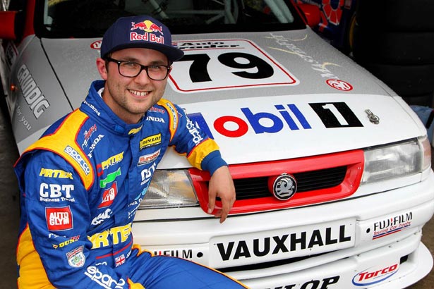 Andrew Jordan with the 1994 Vauxhall Cavalier Super Tourer