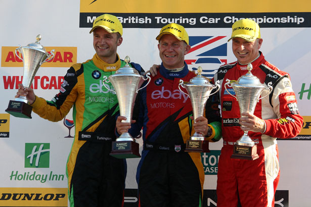 Dave (right) on the podium for AmDTuning.com