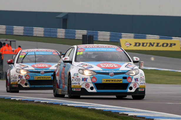Sam Tordoff leading Jason Plato to another 1-2 result for MG