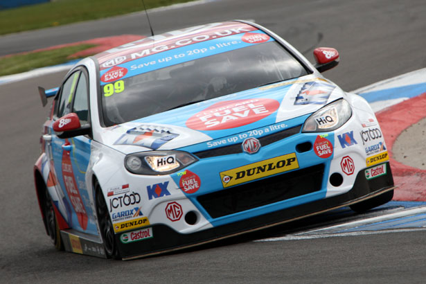 Jason Plato takes pole position in qualifying at Donington Park