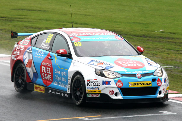 Jason Plato topped the time sheet in the second session