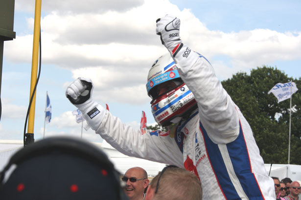 Jason Plato is delighted with his 2nd win of the day