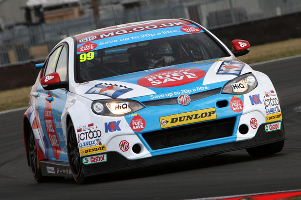 Jason Plato took pole position at Snetterton