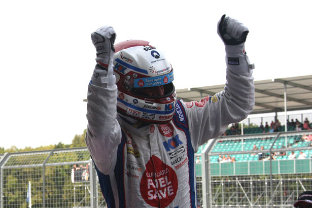 Jason Plato is delighted with his first win of the day