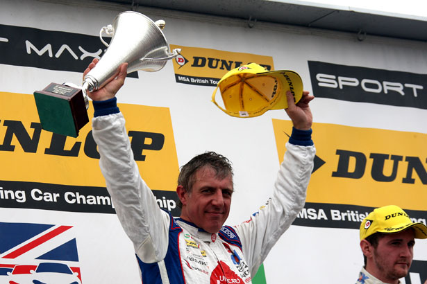 Jason Plato wins the first race from Brands Hatch