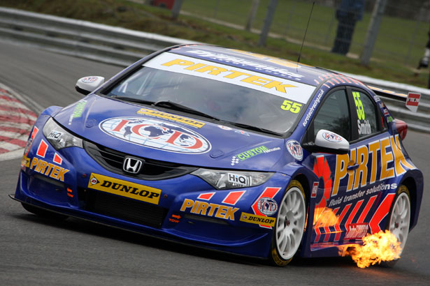 Jeff Smith in his 2013 Eurotech-run Pirtek Racing Honda Civic