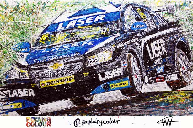 Popbangcolour's amazing picture of Aiden Moffat's 2014 BTCC car