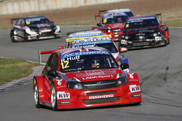 Rob Huff at the wheel of his LADA Granta 1.6T